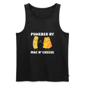Mac And Cheese Macaroni - Men's Premium Organic Tank Top - black - Front - AI Model Male 178 light (178cm)