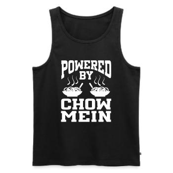 Propulsé par Chow Mein - Débardeur bio Premium Homme - noir - Devant - Michal (187cm)