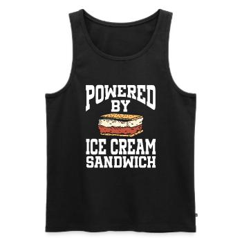 Sandwich à la crème glacée - Débardeur bio Premium Homme - noir - Devant - Michal (187cm)