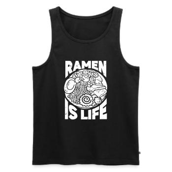 Ramen Lover Soupe de nouilles japonaise Ramen - Débardeur bio Premium Homme - noir - Devant - AI Model Male 178 light (178cm)