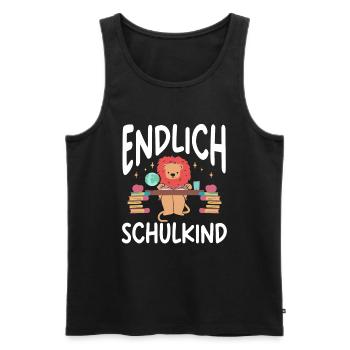 School 1. Grade - Männer Premium Bio Tank Top - Schwarz - Vorne - AI Model Male 178 light (178cm)