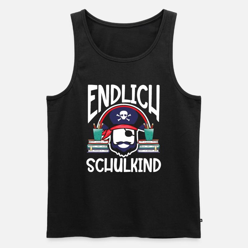 School 1. Grade - Männer Premium Bio Tank Top - Schwarz