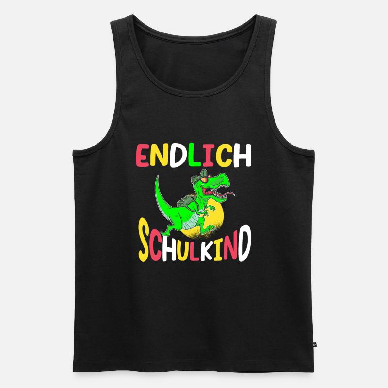School 1. Grade - Männer Premium Bio Tank Top - Schwarz