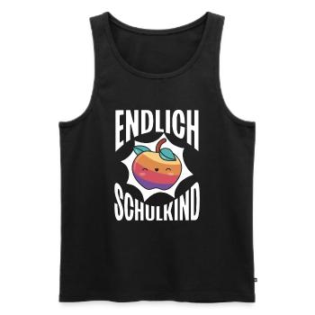 School 1. Grade - Männer Premium Bio Tank Top - Schwarz - Vorne - AI Model Male 178 light (178cm)