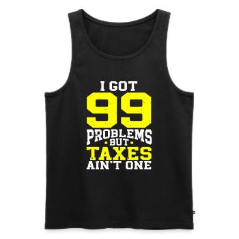Tax Day CPA Accountant - Men's Premium Organic Tank Top - black - Front - AI Model Male 178 light (178cm)
