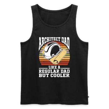 Architect Architecture - Men's Premium Organic Tank Top - black - Front - AI Model Male 178 light (178cm)