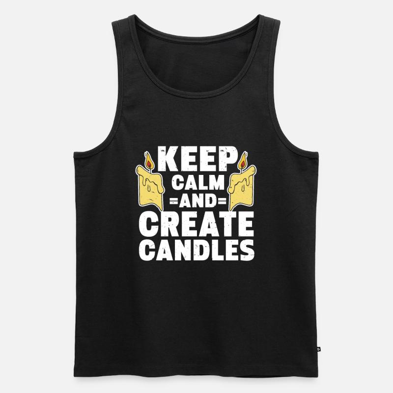 Candle Maker Candle Making - Men's Premium Organic Tank Top - black