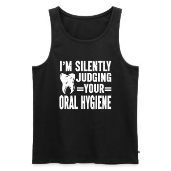 Dentist Dental - Männer Premium Bio Tank Top - Schwarz - Vorne - AI Model Male 178 light (178cm)