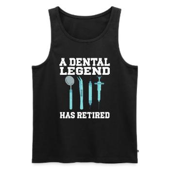 Dentist Dental - Männer Premium Bio Tank Top - Schwarz - Vorne - AI Model Male 178 light (178cm)