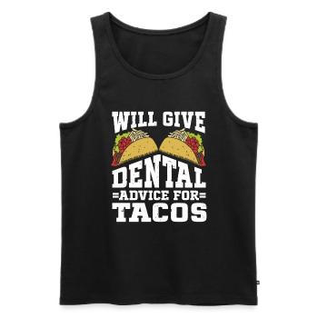 Dentist Dental - Männer Premium Bio Tank Top - Schwarz - Vorne - AI Model Male 178 light (178cm)