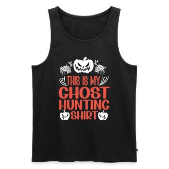 This Is My Ghost Hunting Shirt Paranormal Hunter - Männer Premium Bio Tank Top - Schwarz - Vorne - Michal (187cm)