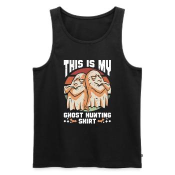 This Is My Ghost Hunting Shirt Paranormal Hunter - Männer Premium Bio Tank Top - Schwarz - Vorne - Michal (187cm)