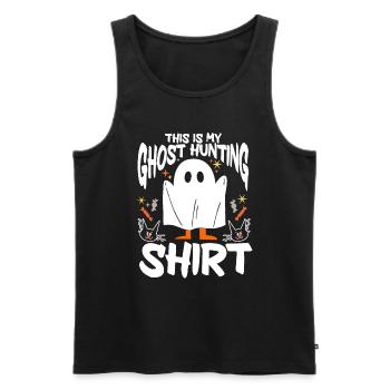 This Is My Ghost Hunting Shirt Paranormal Hunter - Männer Premium Bio Tank Top - Schwarz - Vorne - Michal (187cm)