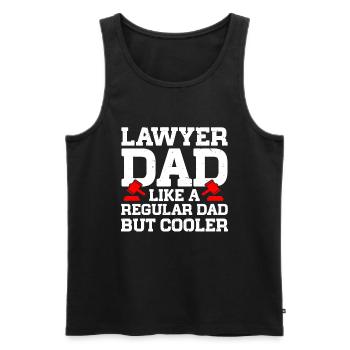 Law Lawyer - Männer Premium Bio Tank Top - Schwarz - Vorne - AI Model Male 178 light (178cm)