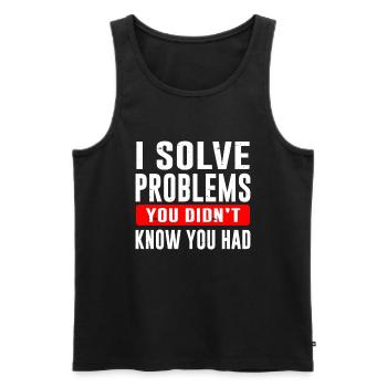 Law Lawyer - Männer Premium Bio Tank Top - Schwarz - Vorne - AI Model Male 178 light (178cm)