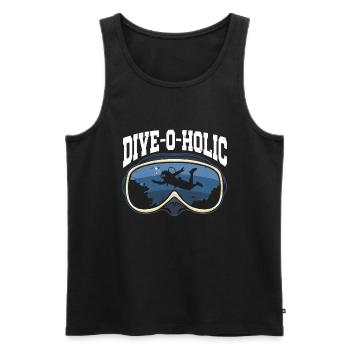 Plongée sous-marine - Débardeur bio Premium Homme - noir - Devant - AI Model Male 178 light (178cm)