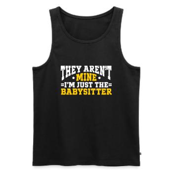 Babysitter Babysitting - Männer Premium Bio Tank Top - Schwarz - Vorne - AI Model Male 178 light (178cm)