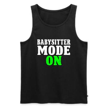 Babysitter Babysitting - Männer Premium Bio Tank Top - Schwarz - Vorne - AI Model Male 178 light (178cm)