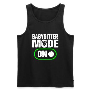 Babysitter Babysitting - Männer Premium Bio Tank Top - Schwarz - Vorne - AI Model Male 178 light (178cm)