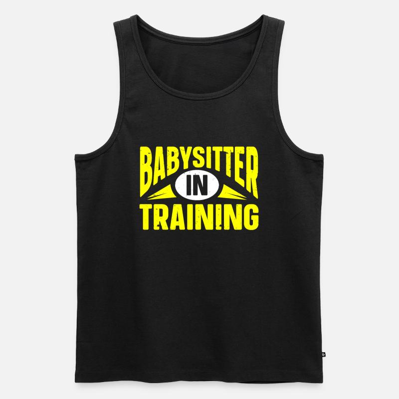 Babysitter Babysitting - Männer Premium Bio Tank Top - Schwarz