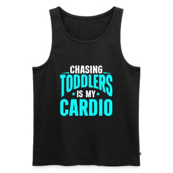 Babysitter Babysitting - Männer Premium Bio Tank Top - Schwarz - Vorne - AI Model Male 178 light (178cm)