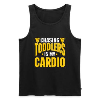 Babysitter Babysitting - Männer Premium Bio Tank Top - Schwarz - Vorne - AI Model Male 178 light (178cm)