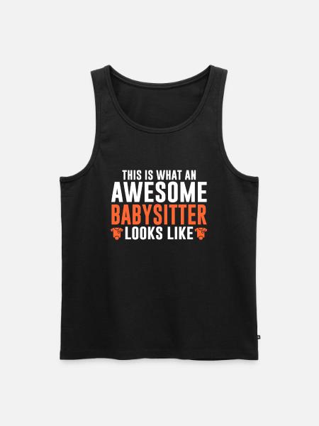 Babysitter Babysitting - Men's Premium Organic Tank Top - black