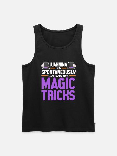 Funny Magician Magic - Men's Premium Organic Tank Top - black