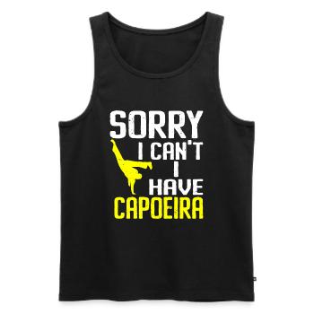 Capoeira Brésil Arts Martiaux Capoeira - Débardeur bio Premium Homme - noir - Devant - AI Model Male 178 light (178cm)