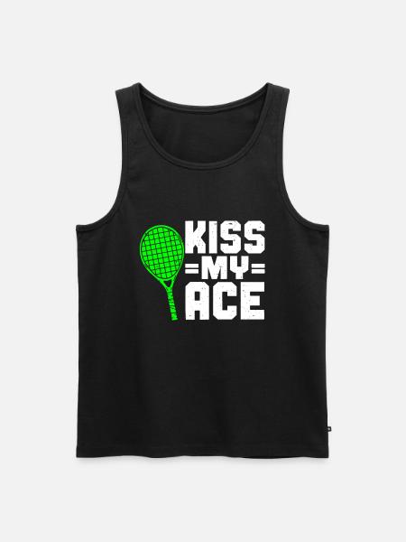 Tennis Player - Men's Premium Organic Tank Top - black