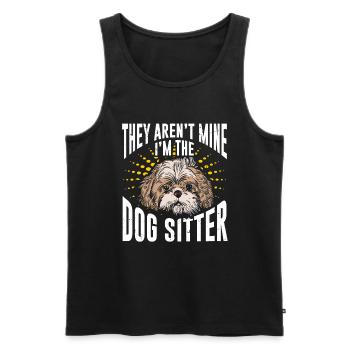 Dog Walker Professional Pet Sitter Dog Walking - Männer Premium Bio Tank Top - Schwarz - Vorne - AI Model Male 178 light (178cm)