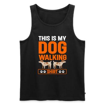 Dog Walker Professional Pet Sitter Dog Walking - Männer Premium Bio Tank Top - Schwarz - Vorne - AI Model Male 178 light (178cm)