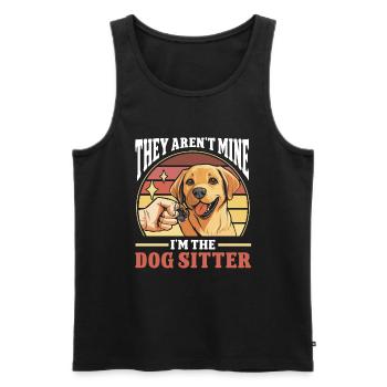 Dog Walker Professional Pet Sitter Dog Walking - Männer Premium Bio Tank Top - Schwarz - Vorne - AI Model Male 178 light (178cm)