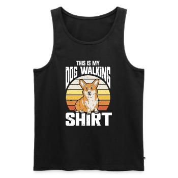 Dog Walker Professional Pet Sitter Dog Walking - Männer Premium Bio Tank Top - Schwarz - Vorne - AI Model Male 178 light (178cm)