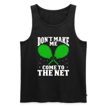 Tennis Player - Männer Premium Bio Tank Top - Schwarz - Vorne - Michal (187cm)