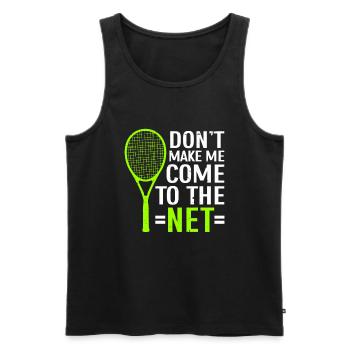 Tennis Player - Männer Premium Bio Tank Top - Schwarz - Vorne - Michal (187cm)