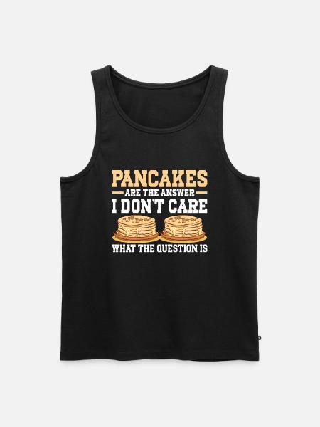 Pancakes Breakfast Food Lover - Men's Premium Organic Tank Top - black