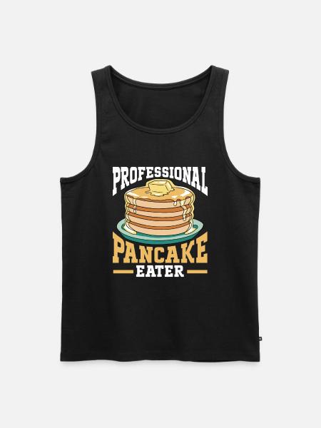 Pancakes Breakfast Food Lover - Men's Premium Organic Tank Top - black