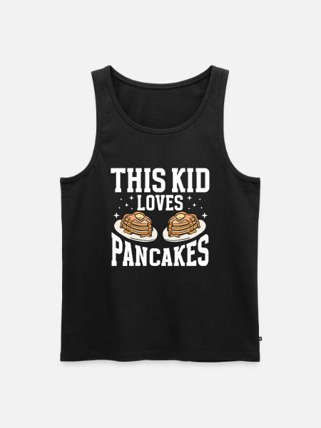 Pancakes Breakfast Food Lover - Men's Premium Organic Tank Top - black