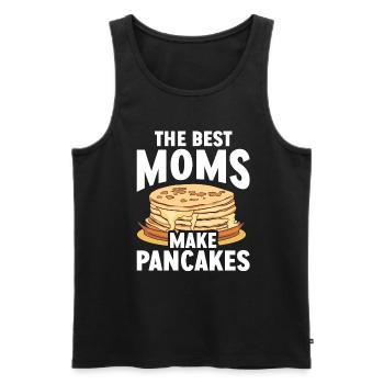 Pancakes Breakfast Food Lover - Men's Premium Organic Tank Top - black - Front - Michal (187cm)