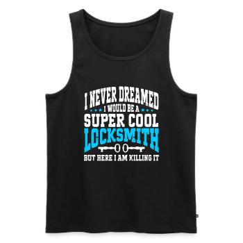 Locksmith Lockpicking Lockpicker - Männer Premium Bio Tank Top - Schwarz - Vorne - AI Model Male 178 light (178cm)