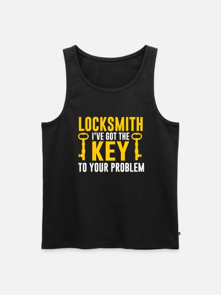 Locksmith Lockpicking Lockpicker - Männer Premium Bio Tank Top - Schwarz