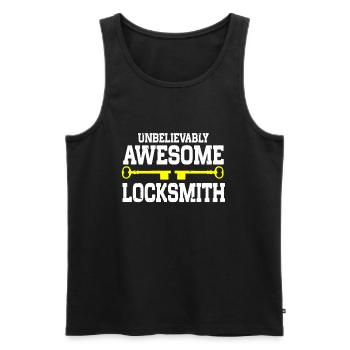 Locksmith Lockpicking Lockpicker - Männer Premium Bio Tank Top - Schwarz - Vorne - Michal (187cm)