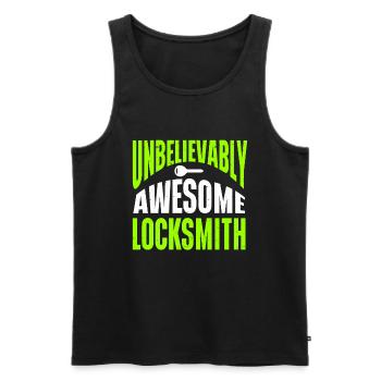 Locksmith Lockpicking Lockpicker - Männer Premium Bio Tank Top - Schwarz - Vorne - AI Model Male 178 light (178cm)