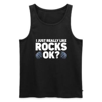 Rock Collector Geology Geologist - Männer Premium Bio Tank Top - Schwarz - Vorne - Michal (187cm)