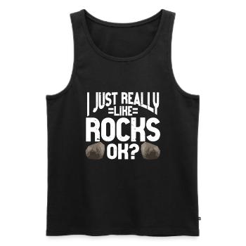 Rock Collector Geology Geologist - Männer Premium Bio Tank Top - Schwarz - Vorne - Michal (187cm)