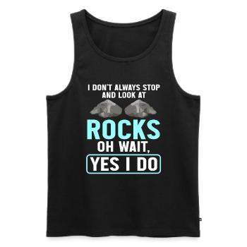 Rock Collector Geology Geologist - Männer Premium Bio Tank Top - Schwarz - Vorne - Michal (187cm)