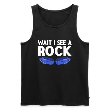 Rock Collector Geology Geologist - Männer Premium Bio Tank Top - Schwarz - Vorne - Michal (187cm)