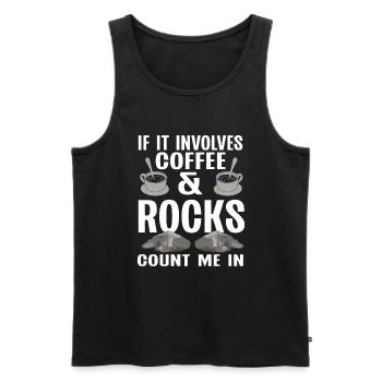 Rock Collector Geology Geologist - Männer Premium Bio Tank Top - Schwarz - Vorne - Michal (187cm)