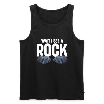 Rock Collector Geology Geologist - Männer Premium Bio Tank Top - Schwarz - Vorne - Michal (187cm)